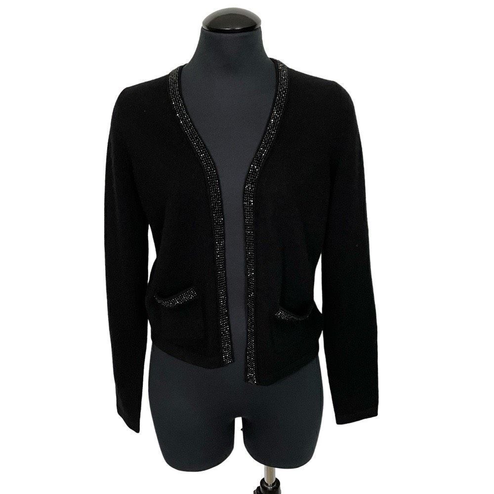 Bloomingdales‎ NWT Cashmere Rhinestone Cardigan - Women’s M